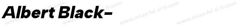 Albert Black字体转换